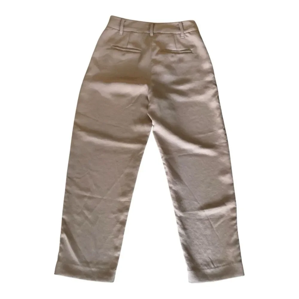 Wilfred Dress Pant Beige‎ Size 4 Crepe Woman 100% Polyester